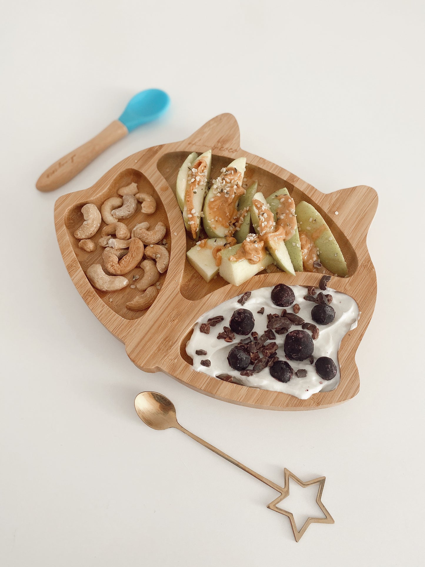 Kit Zorro de bambú con cuchara y tenedor
