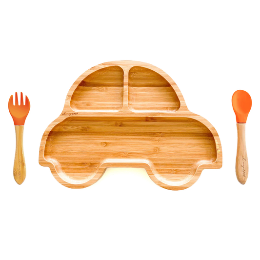 Kit Carrito de bambú con cuchara y tenedor
