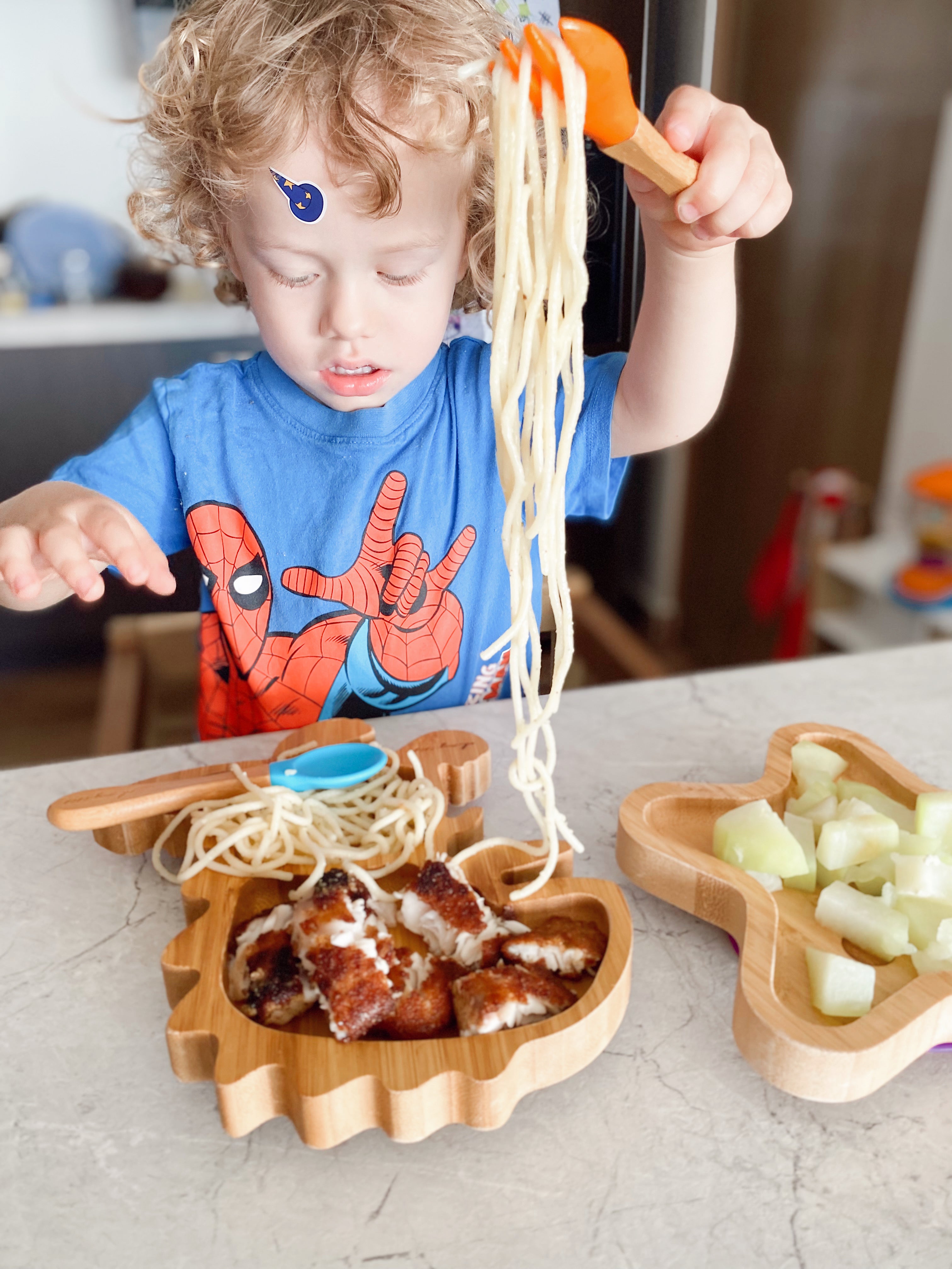 Platos de discount bambú para niños